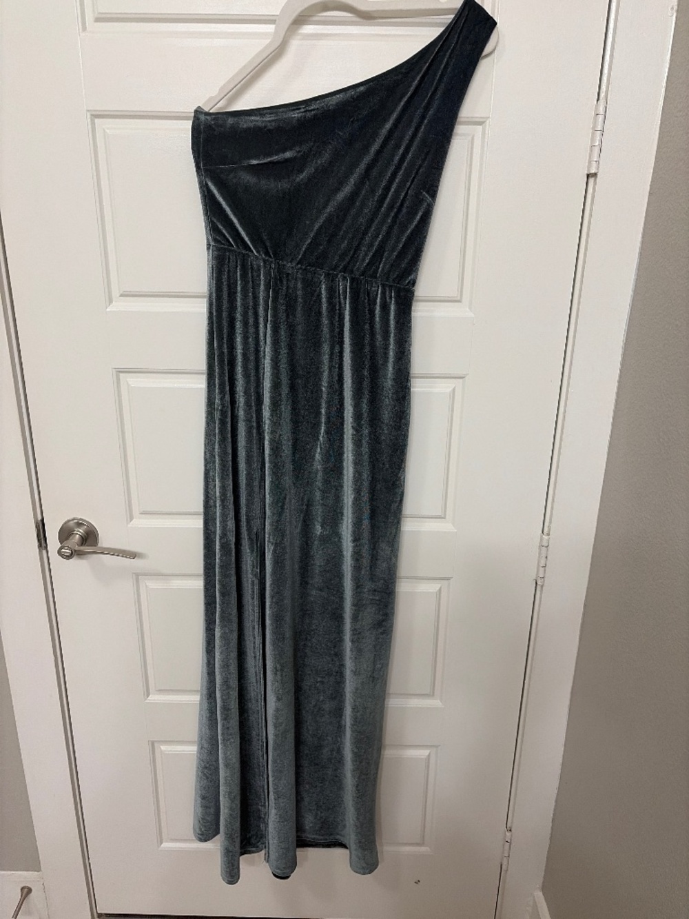 Velvet floor length dress